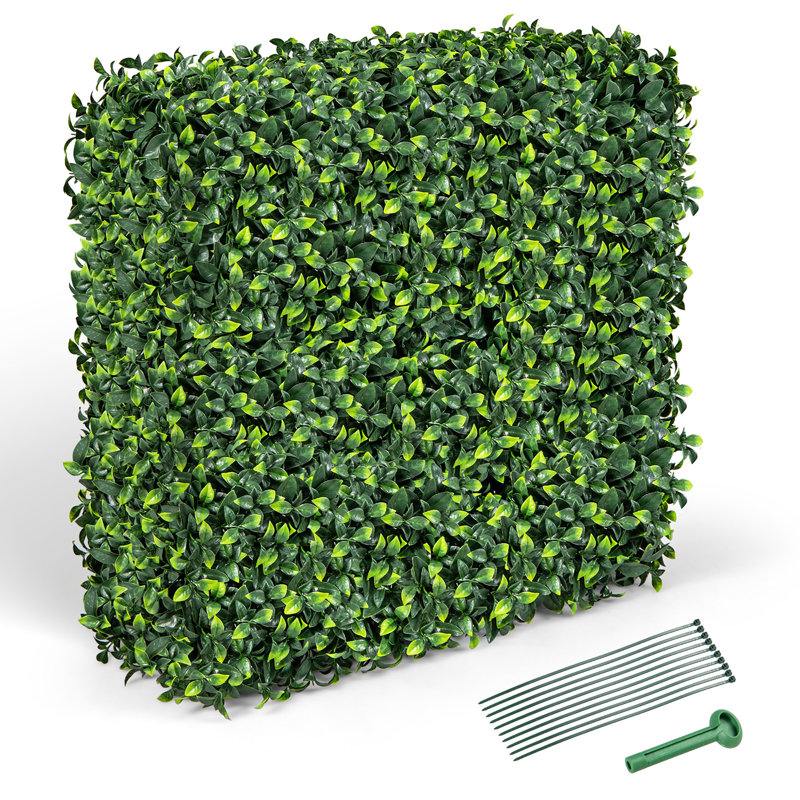  Décoration murale artificielle avec attaches zippées réalistes en PE 36 po x 15 po x 34 po