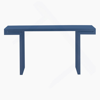 Large 60-Inch Console Table With Geometric Clean Lines Design,Stylish Entryway Table With Painted Finish And Adjustable Feet,Suitable For Living Room,Entryway,Hallway.