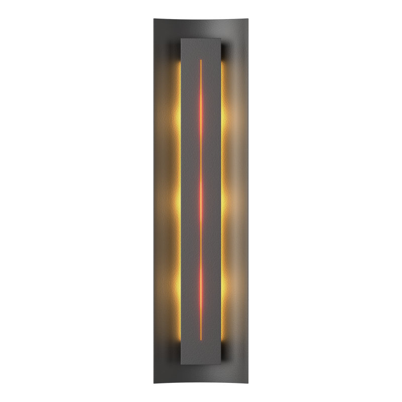 Gallery Dimmable 8 Lbs Flush Mount Scone, Dark Smoke, Amber