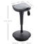 Tabouret relevable, pivotant à 360 °, hauteur réglable, siège en selle, balance inclinable, gris pour tabouret de jeu actif avec rotation, équilibre du siège relaxant
