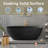 Modern Noir 65" X 29" High-Quality Solid Surface Freestanding Tub With Ultra-Thin Edge For Ultimate Relaxation-108948320