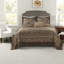 Ensembles de literie pour très grand lit luxueux, jacquard en microfibre, style maison réversible