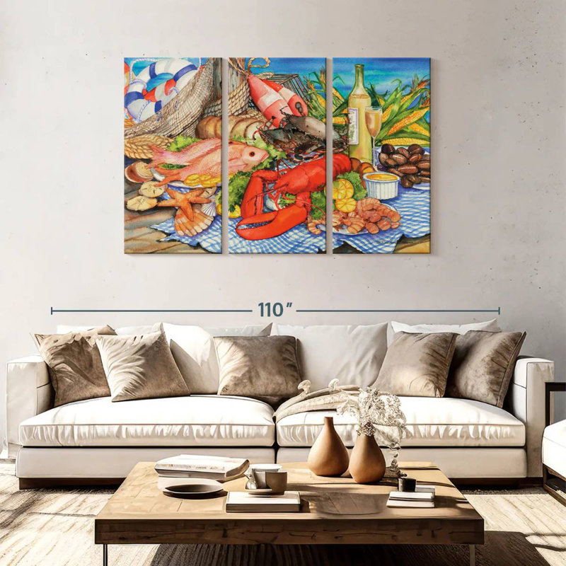 Yarlin Seafood Platter, 48" H x 74" W