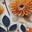 Rideau obscurcissant coloré Mid-Century Mid-Century Botanicals II - 1 panneau coloré-107832245