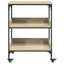 Kitchen Trolley Sonoma Oak Engineered Wood Modern Food Cart Mobile Unit