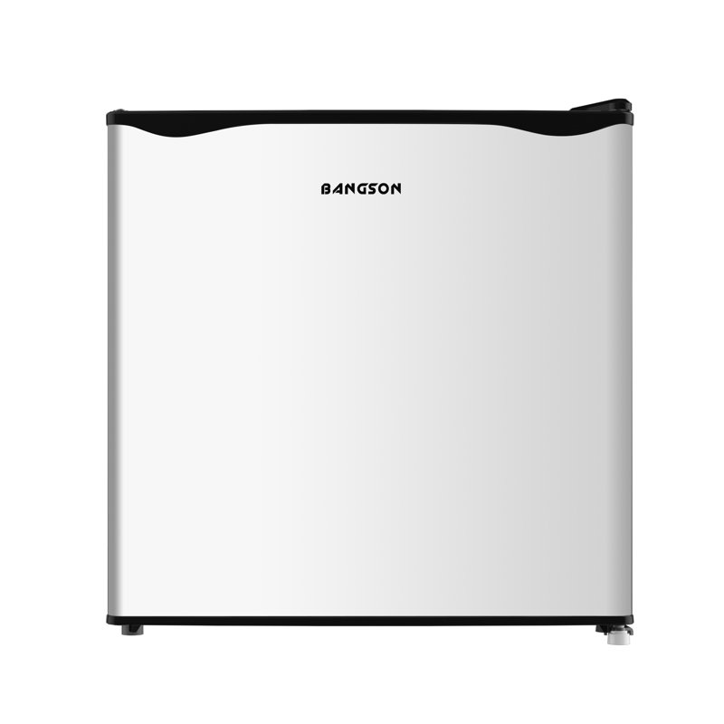Réfrigérateur compact avec congélateur, porte réversible compacte pour dortoir, bureau, chambre à coucher, appartement ， Argent
