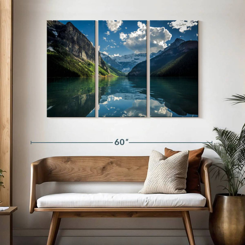 Alvord Lake Louise, reflet du ciel, H 32 po x l 50 po