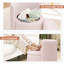 Chaise de coiffeuse pivotante en velours à 360 degrés avec rangement-1778129805