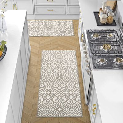 Laura Ashley Feya Two-Tone Machine Washable All Loop Tufted Rugs