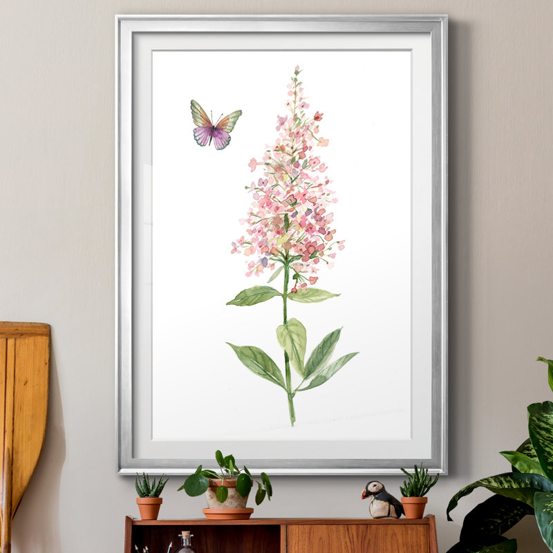Wildflower Botanical II - Cadre photo, reproduction d'art sur papier, H 26,5 po x l 36,5 po x P 1,5 po, Feuille argentée