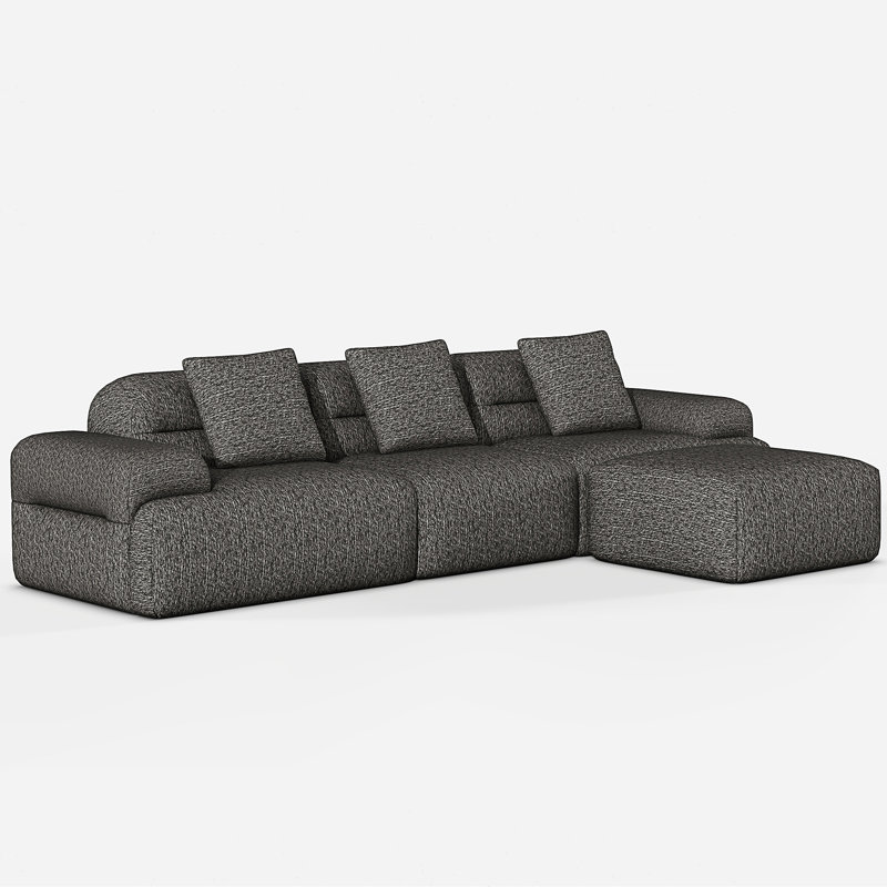 Canapé modulaire Modern Cloud, Velours côtelé beige