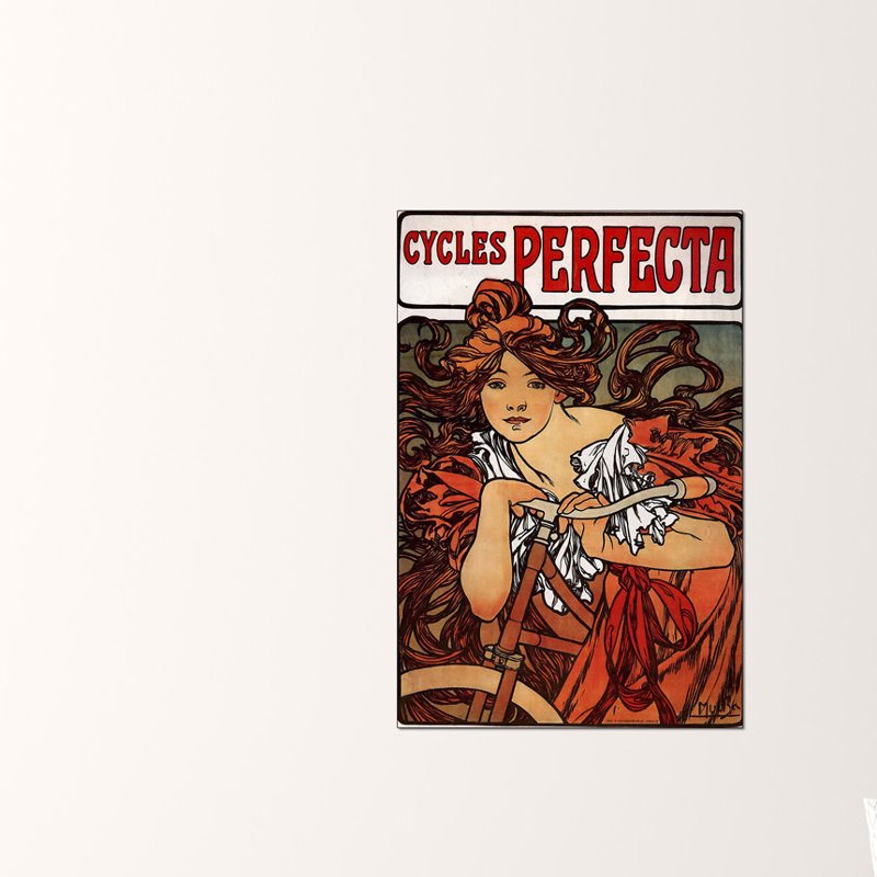 'Cycles Perfecta' Graphic Art Print, 90cm H x 60cm W x 1.8cm D
