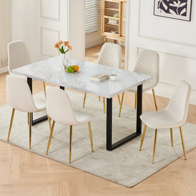 Wellersburg Modern Velvet Upholstered Armless Dining Chair