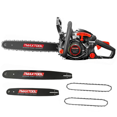 62Cc Powerful 20 Inch +16 Inch Gas Chainsaw With 2 Stroke Perfect For Pruning, Limbing, And Sawmill Operations