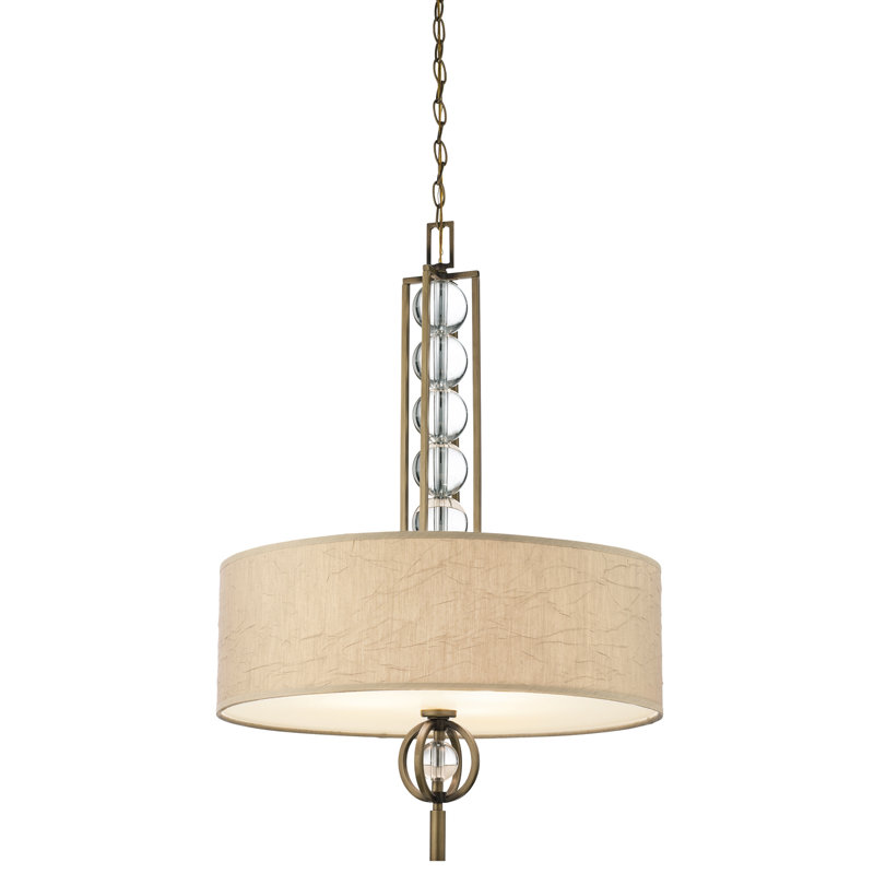 Rosier 3 - Light Cambridge Bronze Drum Pendant