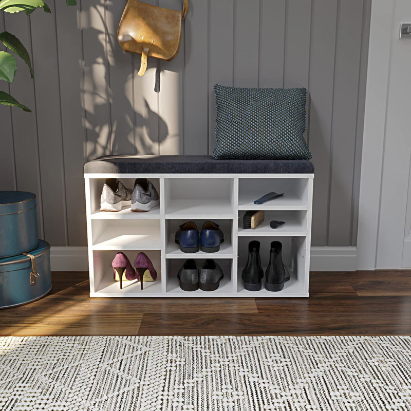 9 Pair Shoe Storage Bench