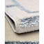 Tapis de style glam à motif géométrique blanc et argenté Glam-70706422