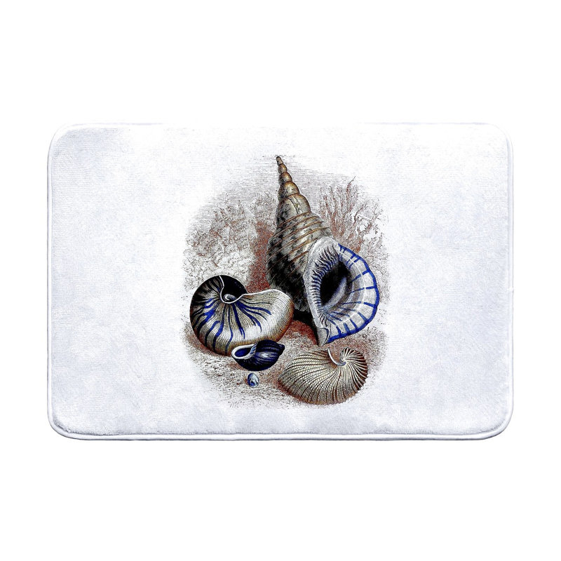 Three Shells Antique Bath Mat