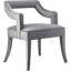 50cm H Velvet Upholstered Armchair-1922094134