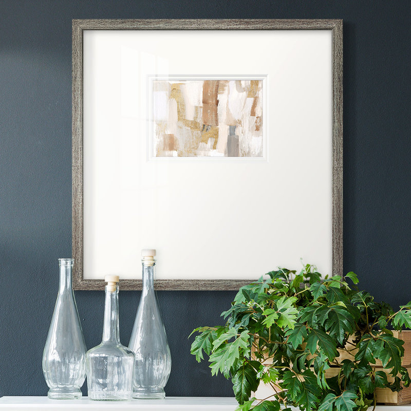 Dredan Gold Quartz I, reproduction d'art encadrée, H 17 po x l 17 po x P 1,25 po