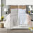 Modern Ivory Bedding Sets, Faux Fur Polyester Comforter, King Cal King