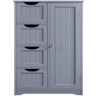 Grande armoire de plancher de salle de bain en bois Jalieah