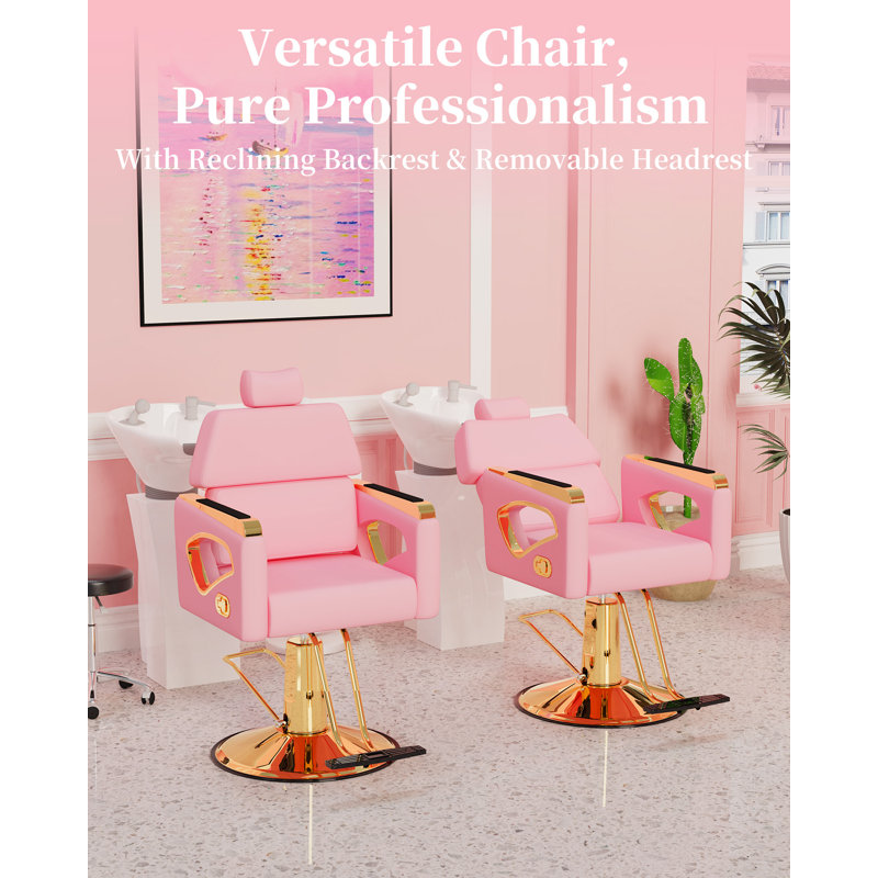 Fauteuil inclinable Mercer41, Similicuir rose
