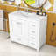 Meuble-lavabo simple autoportant contemporain avec lavabo en céramique et grand rangement-1330091487