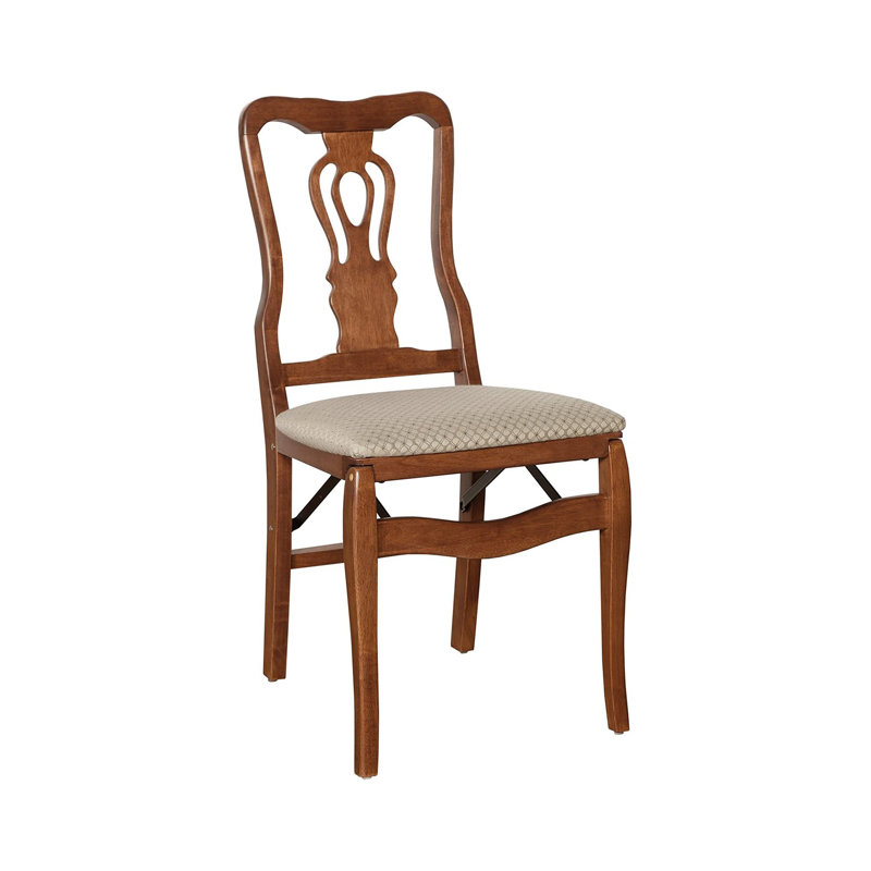 Chaise pliante en bois massif MECO 