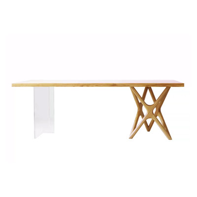 Ash Solid Wood Top Dining Table