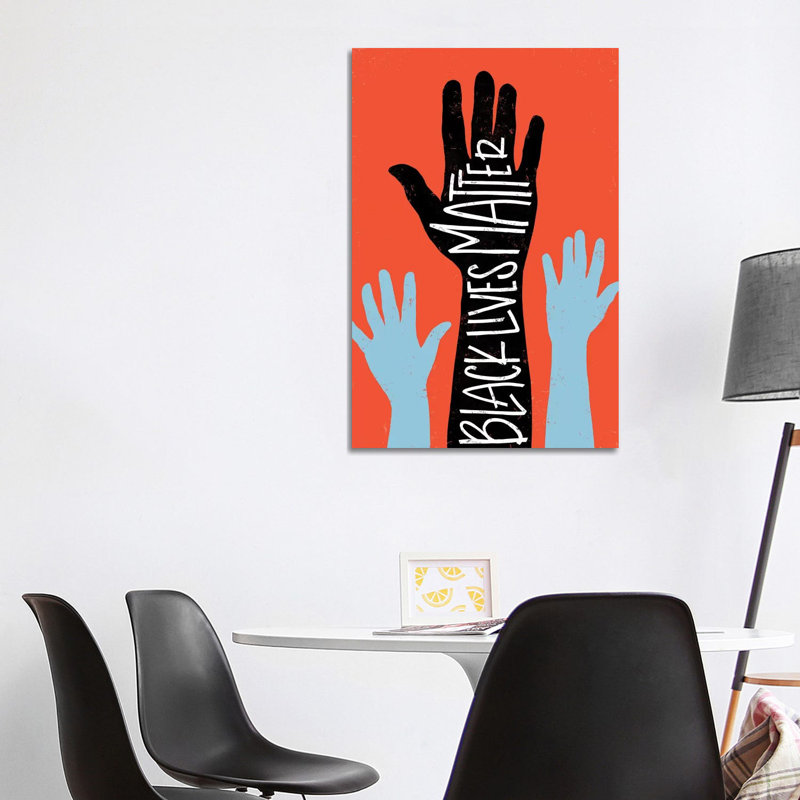 Black Lives Matter - Hands by Emily Rasmussen - Print on Canvas, Wrapped Canvas, 66.04 cm H x 45.72 cm W x 1.91 cm D