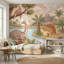 Papier peint dinosaure paysage volcanique-1303751902-1303751897