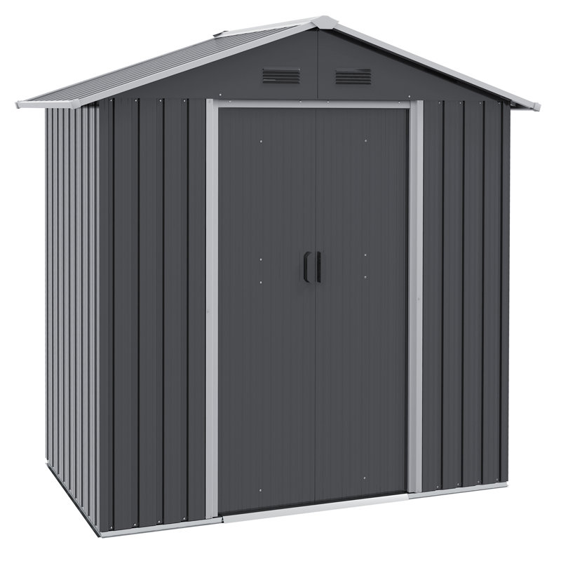 6 ft. 4 in. W x 3 ft. 7 in. D Vertical Storage Shed