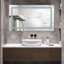Miroir de salle de bain sans cadre à DEL avec lumières, miroir de salle de bain mural avec anti-buée, multifonction, 3 lumières à intensité variable, fonction de mémoire-898602265-898602266