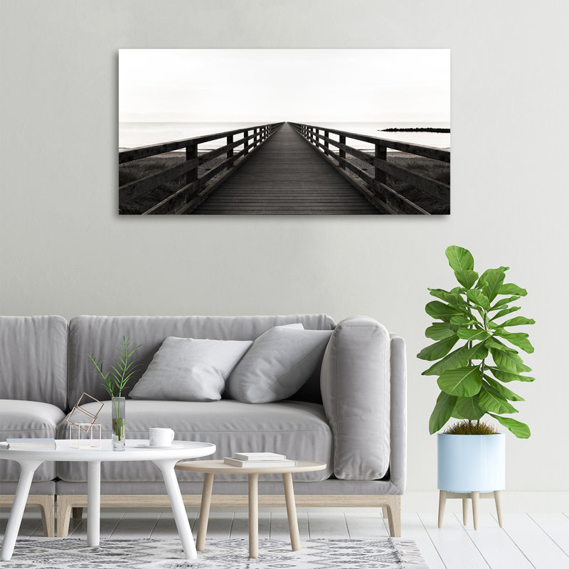 Wooden Pier - Wrapped Canvas Print