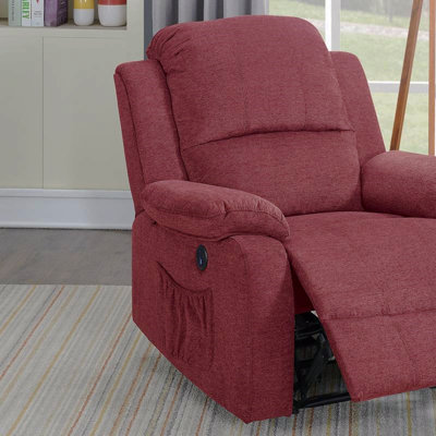 Power Recliner In Paprika Red
