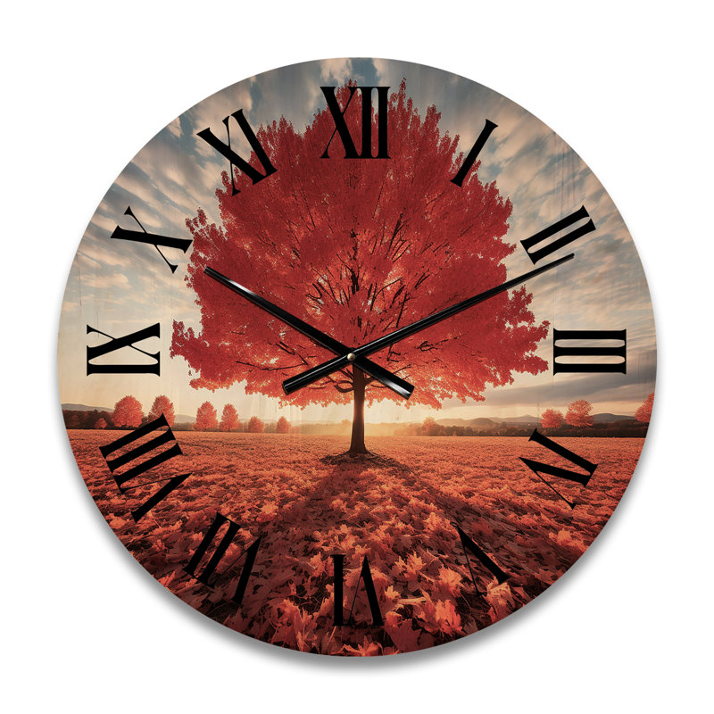 Horloge murale en bois massif Nicut, Petit