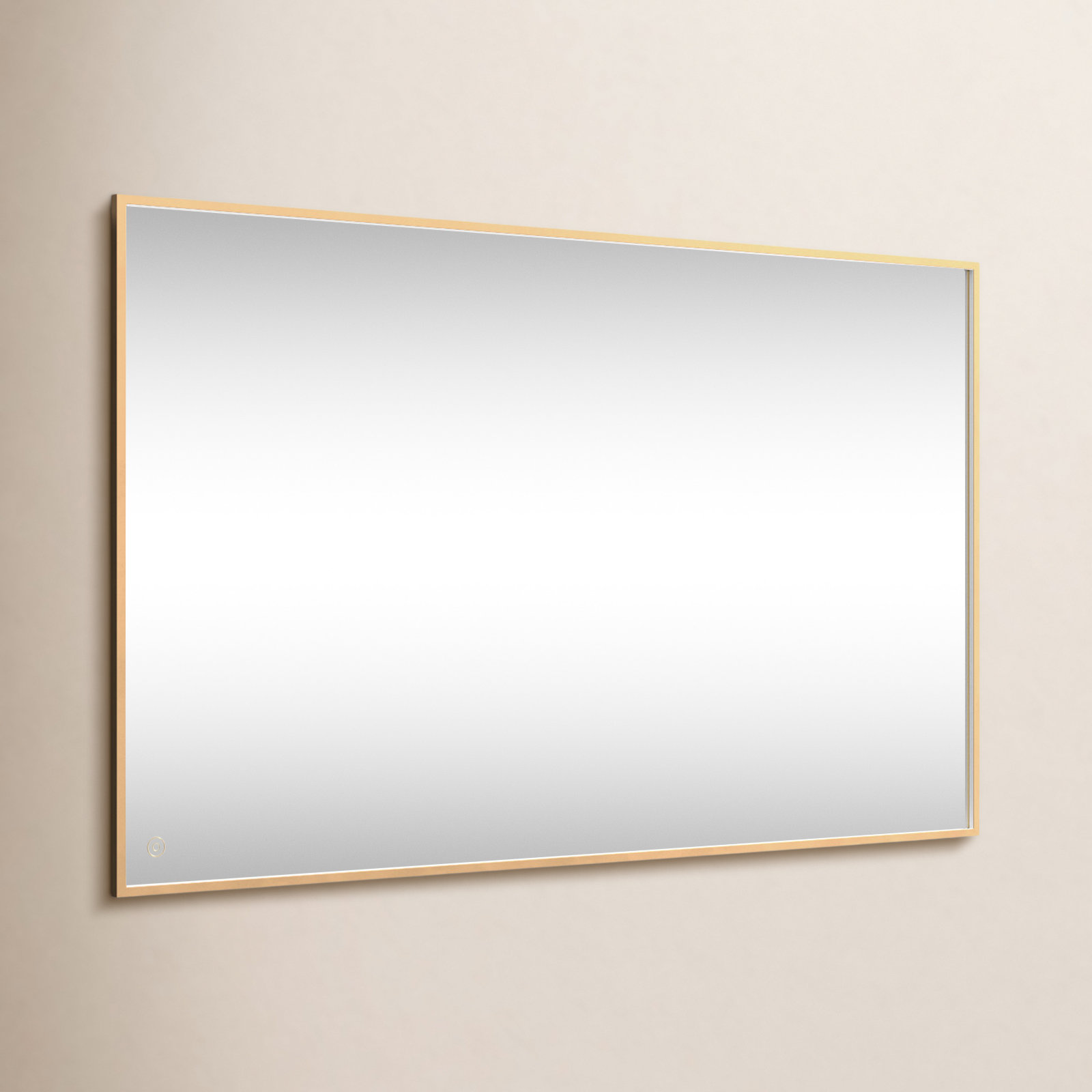 Piche Aluminum Mirror, Brass, 36" x 60"