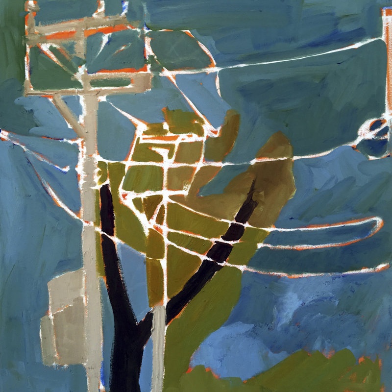 Trees & Wires VII by Erin McGee Ferrell - Wrapped Canvas Print, 30cm H x 30cm W