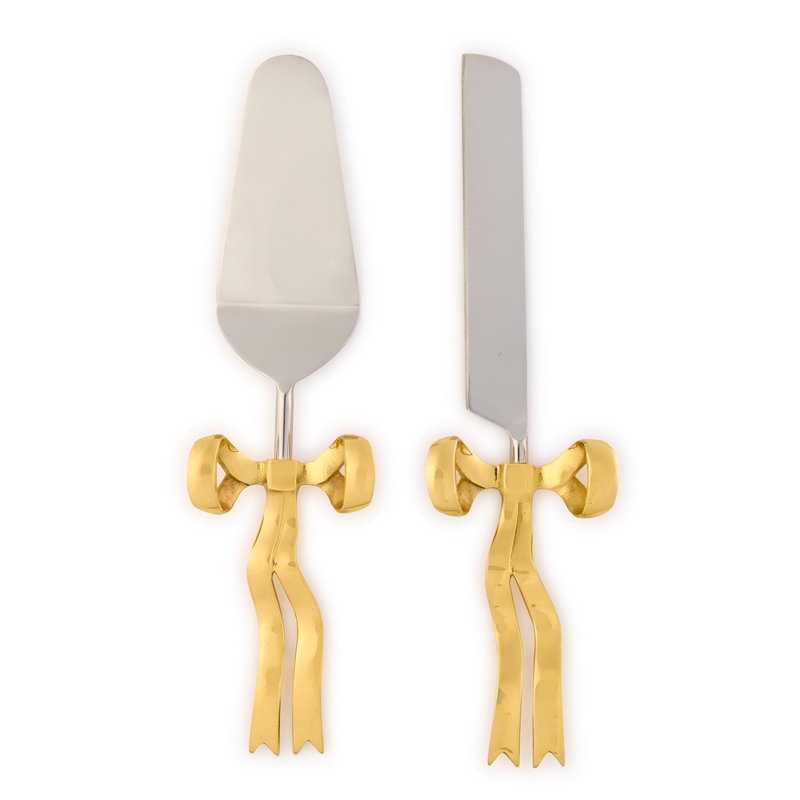 Ensemble de 2 ustensiles de service en acier inoxydable Bow Appetit