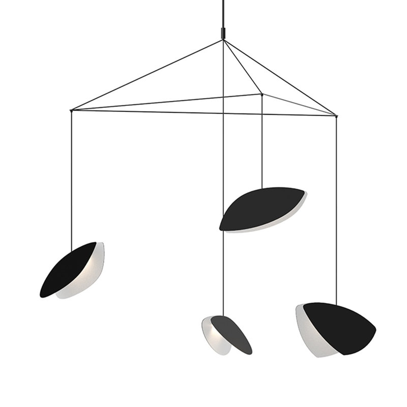 Papillons™ 4 - Light LED Pendant, Satin Black