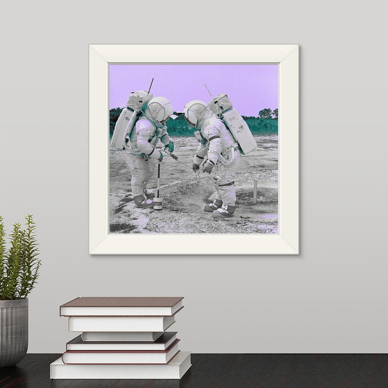 Novogratz’spaces iv', reproduction d’art encadrée, H 15 po x l 15 po x P 1 po, Cadre blanc