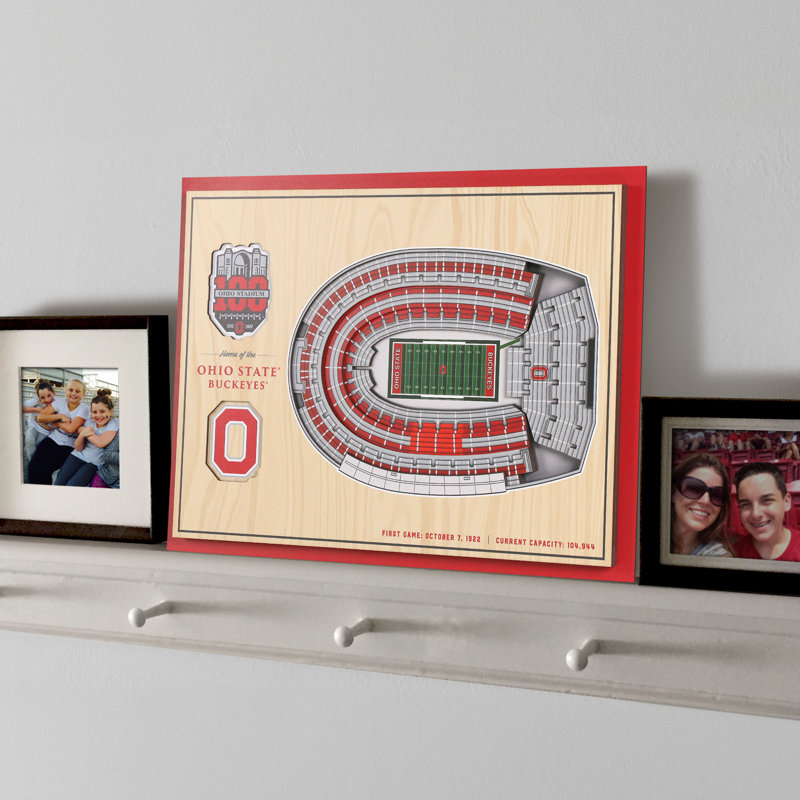 Handmade Wall Decor, Ohio State Buckeyes 100th