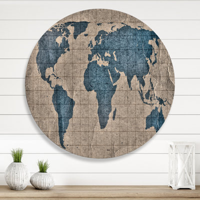 " Ancient Map Of The World I "