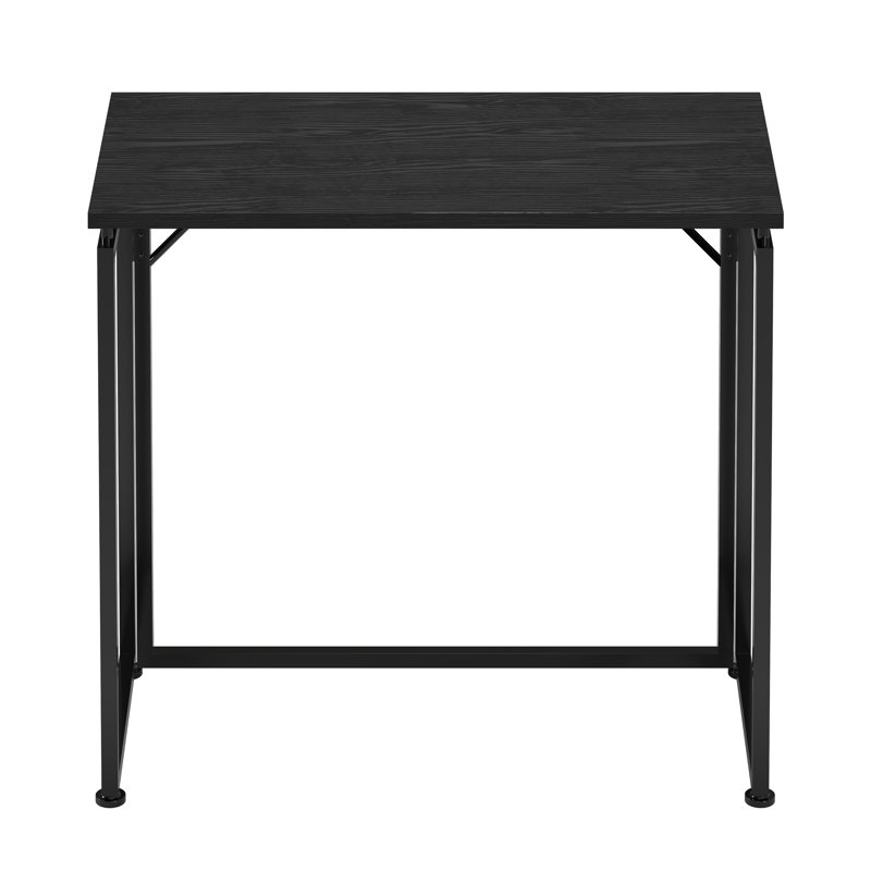 Bureau 32 po pliable en bois et acier noir