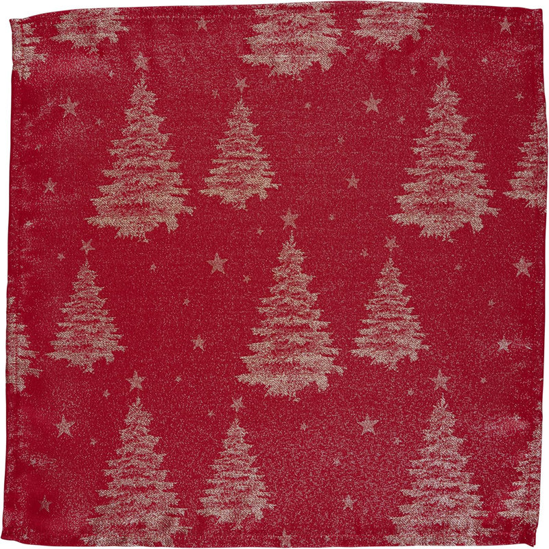 Alphe Polyester Christmas Tree Square Napkin