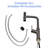4 Spray Modes Gunmetal Black Faucet, 360 Pull - Down Feature, Splash Functionality, Ceramic Cartridge, Installation Guide, 8.82 Inches Spout Height Kitchen Faucet In Stainless Steel, Settings For-1522588806