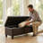Contemporary Rectangle Storage Ottoman Bench