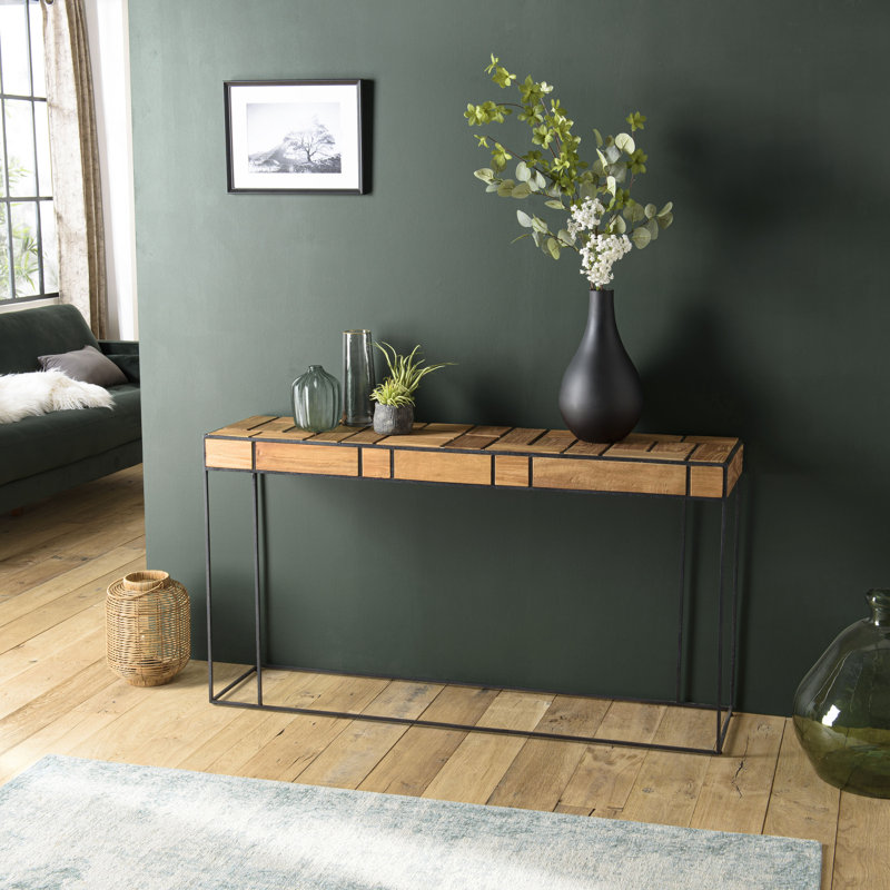 Mcclean 145cm Solid Wood Top Console Table