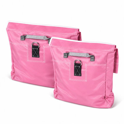 Moose Supply Pink Bounce House Sandbags and Inflatable Anchor Weights, Heavy Duty Vinyl, 50 lb Capacity Each, 2 Pack
